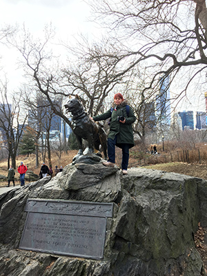 Central Park Nowy Jork - Pomnik Husky BALTO